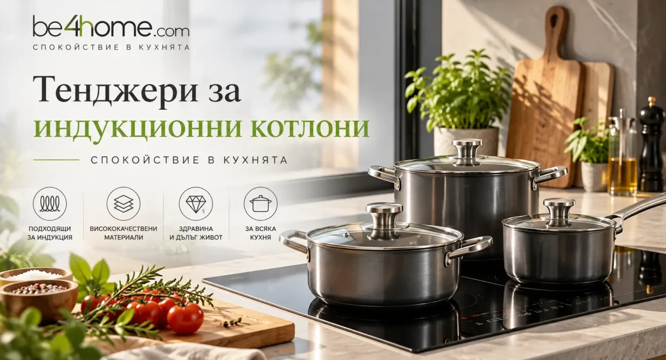 Качествени тенджери за индукционни котлнони | be4home.com